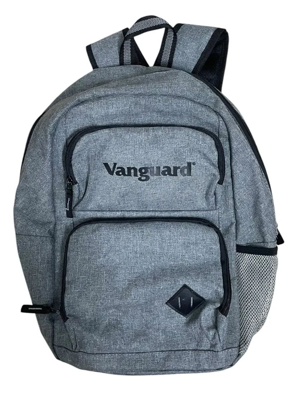 Vanguard Gray Backpack Laptop School Travel Bag Multi Pocket
